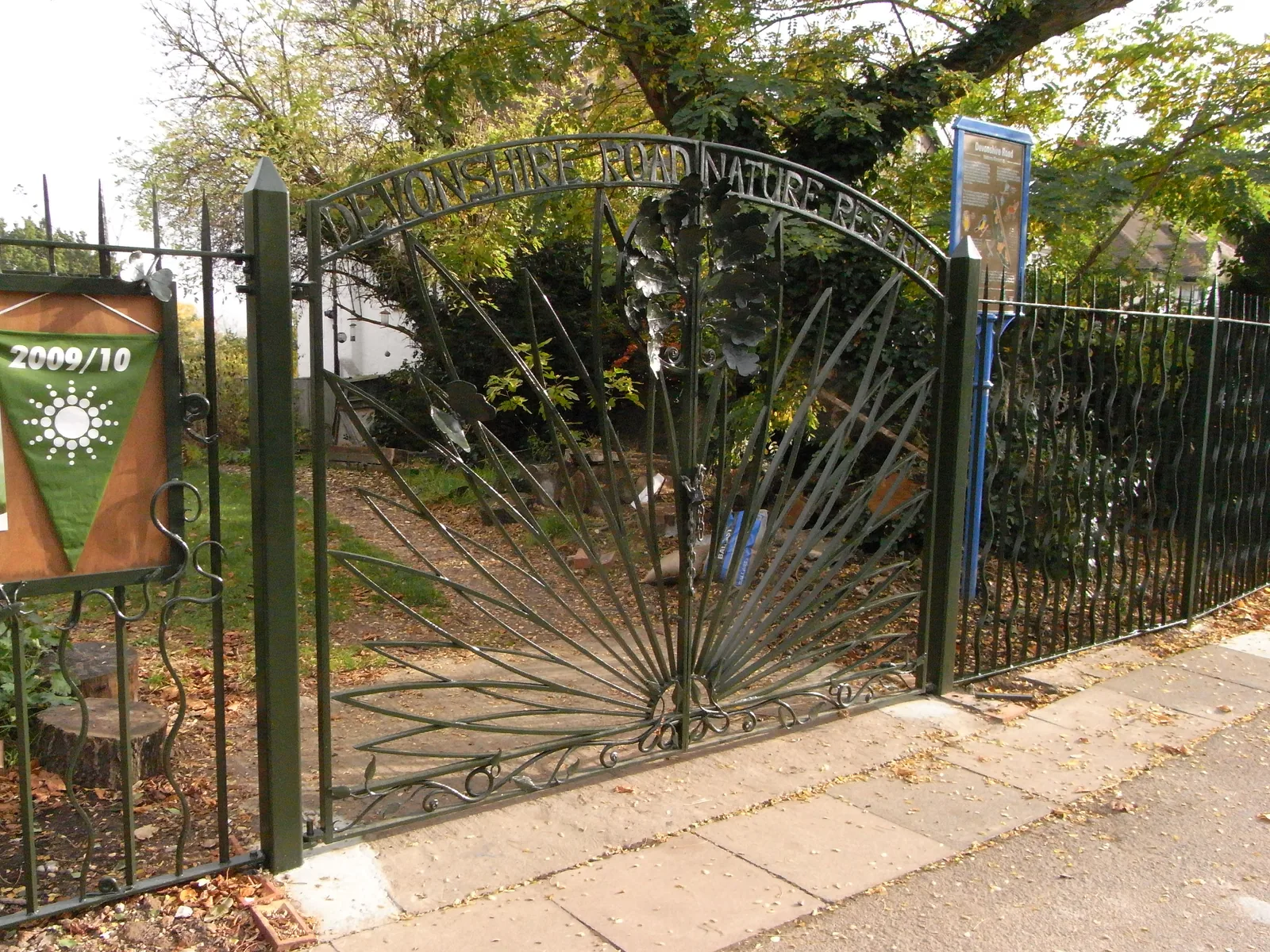 Gate made for Devonshire Road Nature Reserve, Forest Hill, photo 2 of 5